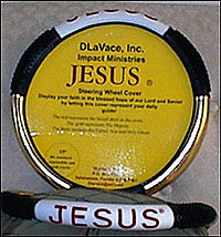 Jesus Steering Wheel Cover