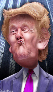 Donald Trump caricature unmasked