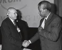 Nelson Mandela and DeKlerk