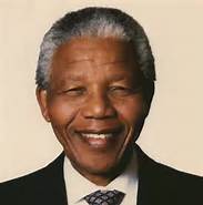 Smiling Nelson Mandela 