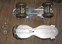 roller skate and key