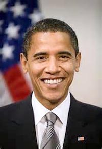 Obama smiling